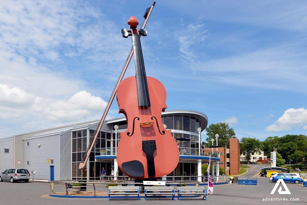 big violin monument in cape breton island canada
