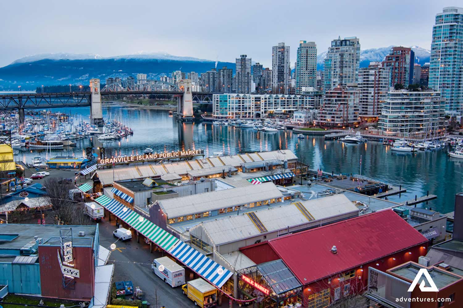Vancouver City Evening View