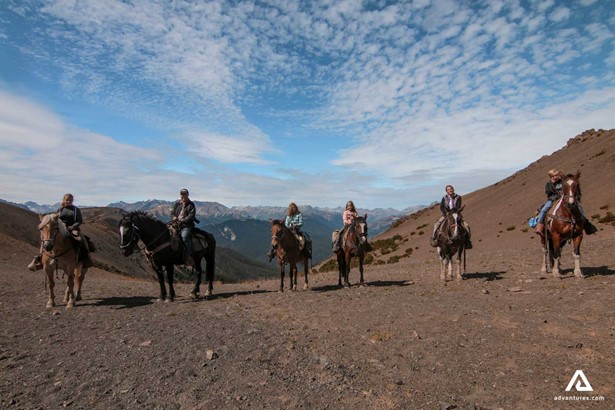 Horseback Riding in Canadian Mountains