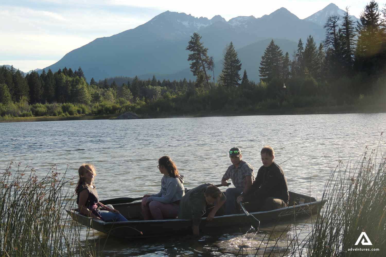 Family on a boat tour