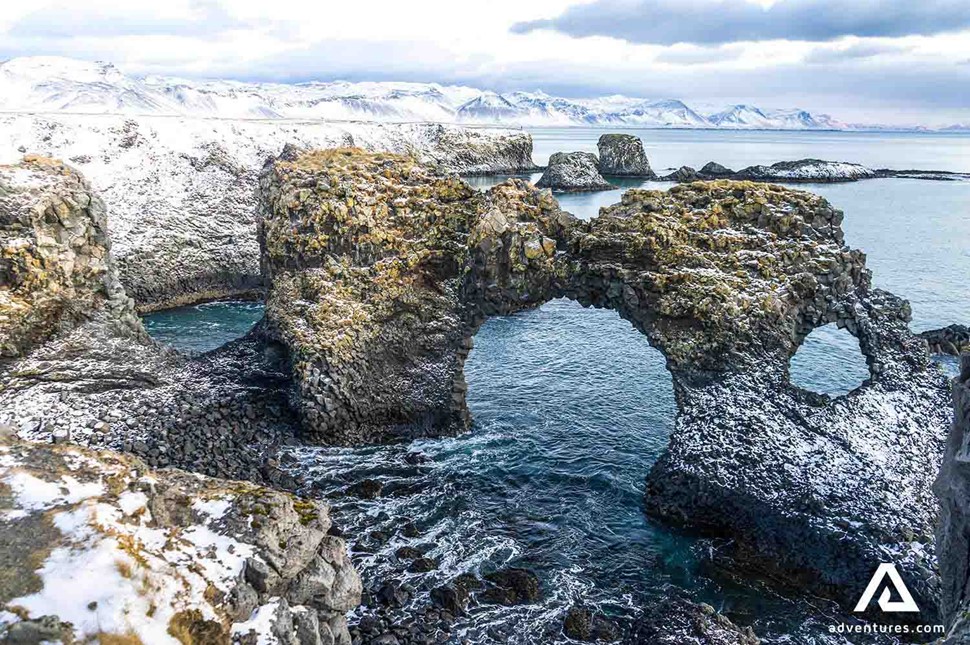 Seaside Cliffs near Arnarstapi in winter