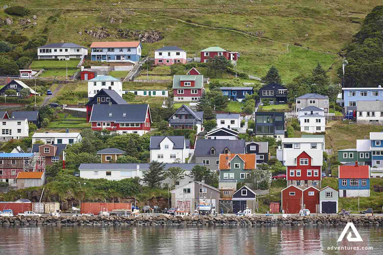 famjin town in suduroy in faroe islands