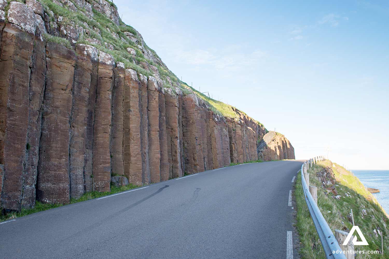road around suduroy in faroe islands