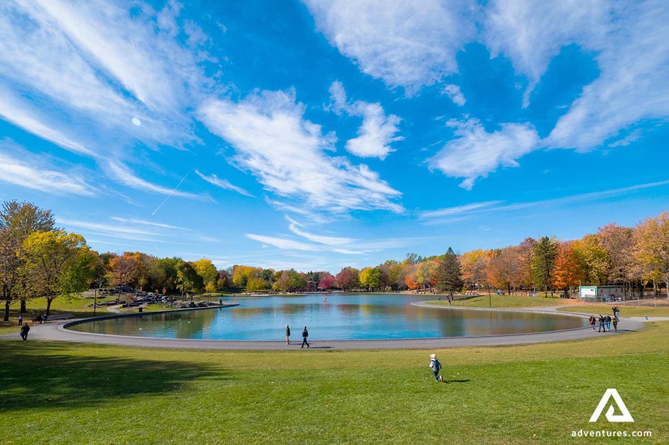 Mount Royal park in montreal in summer