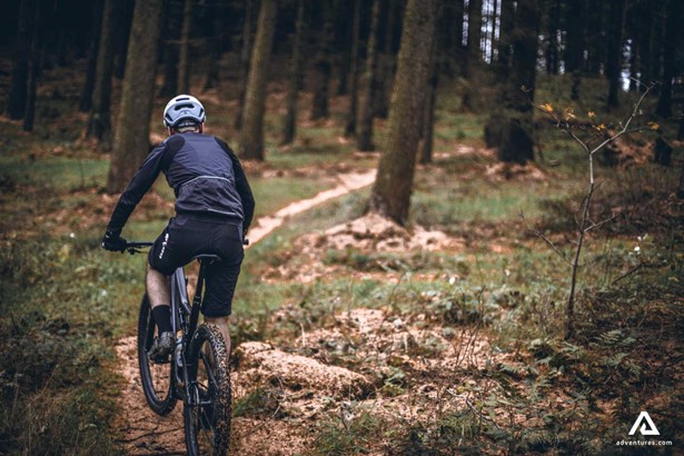 Mountain Cycling in the forest