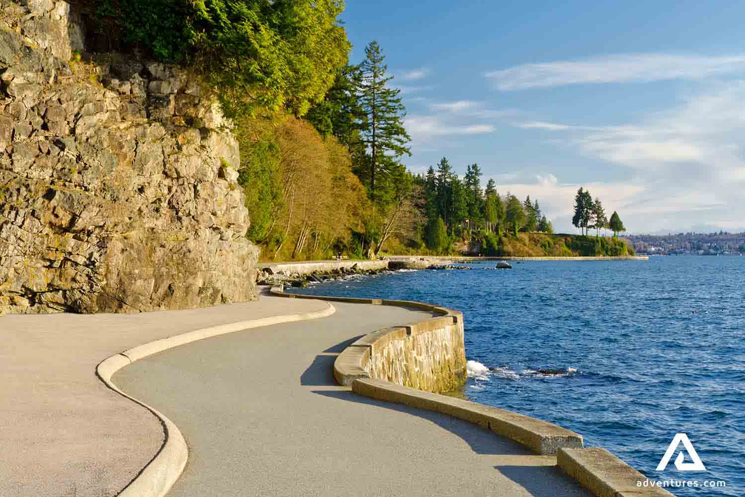 a view of stanley park in vancouver canada