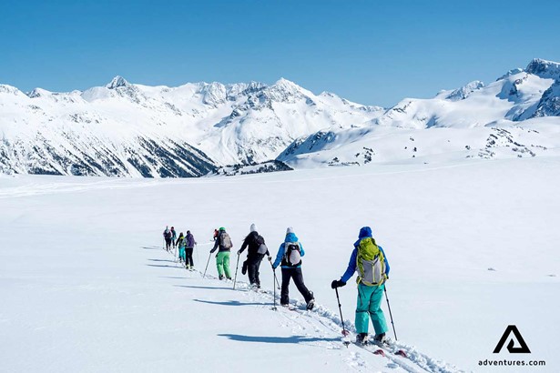 group skiing in whistler canada