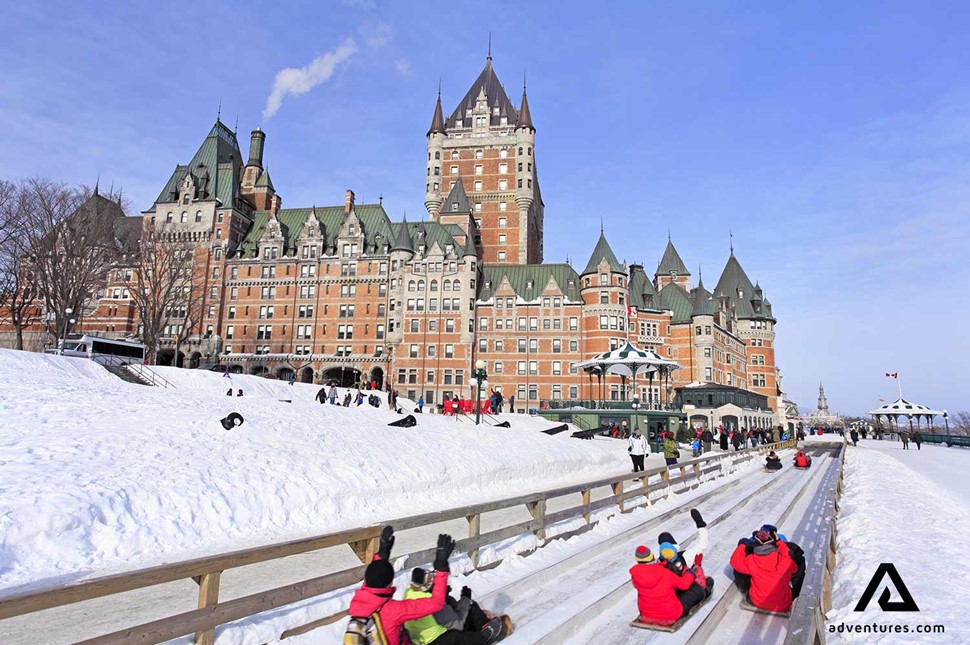 winter festival at quebec city in canada