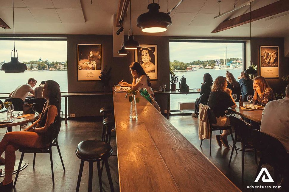 inside restaurant view of fotografiska inside restaurant view of fotografiska in stockholm
