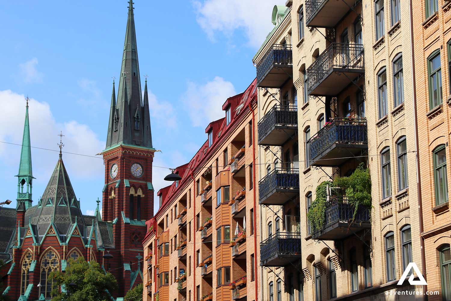 a view of gothenburg city church in sweden