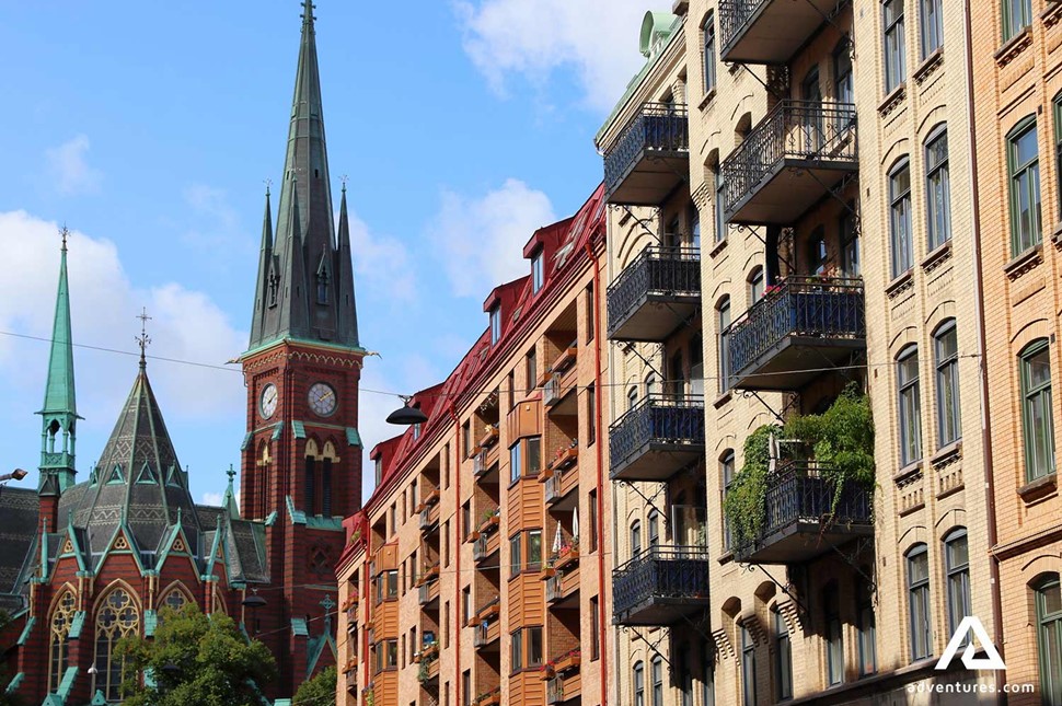 a view of gothenburg city church in sweden