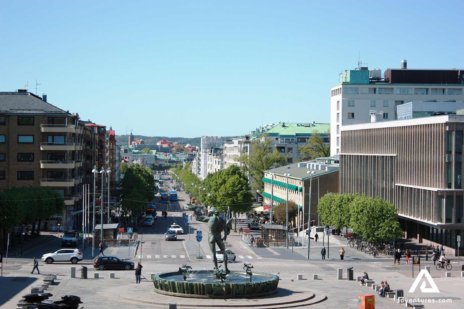 statue in gothenburg city in sweden