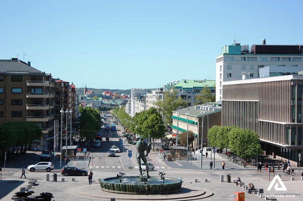 statue in gothenburg city in sweden