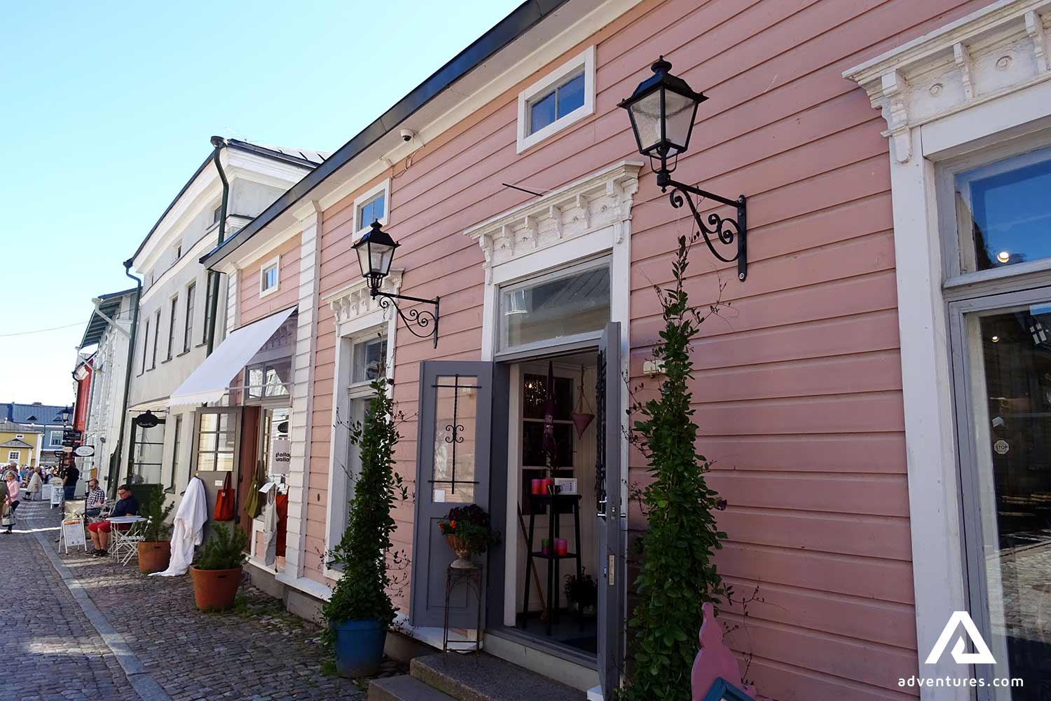 porvoo town street view in finland