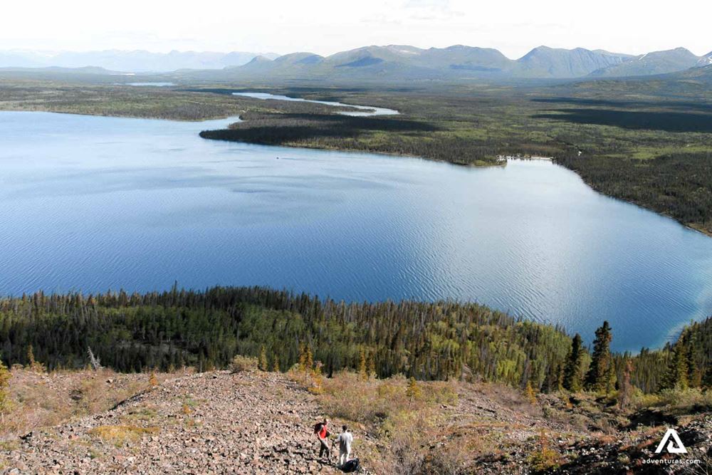 Yukon road lake view