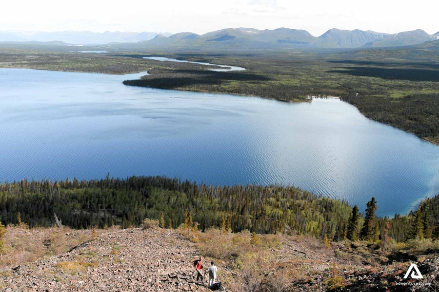Yukon road lake view
