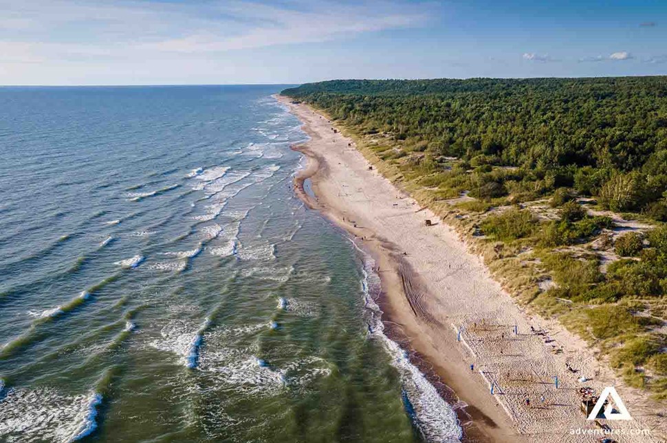 giruliai beach in klaipeda at the baltic sea