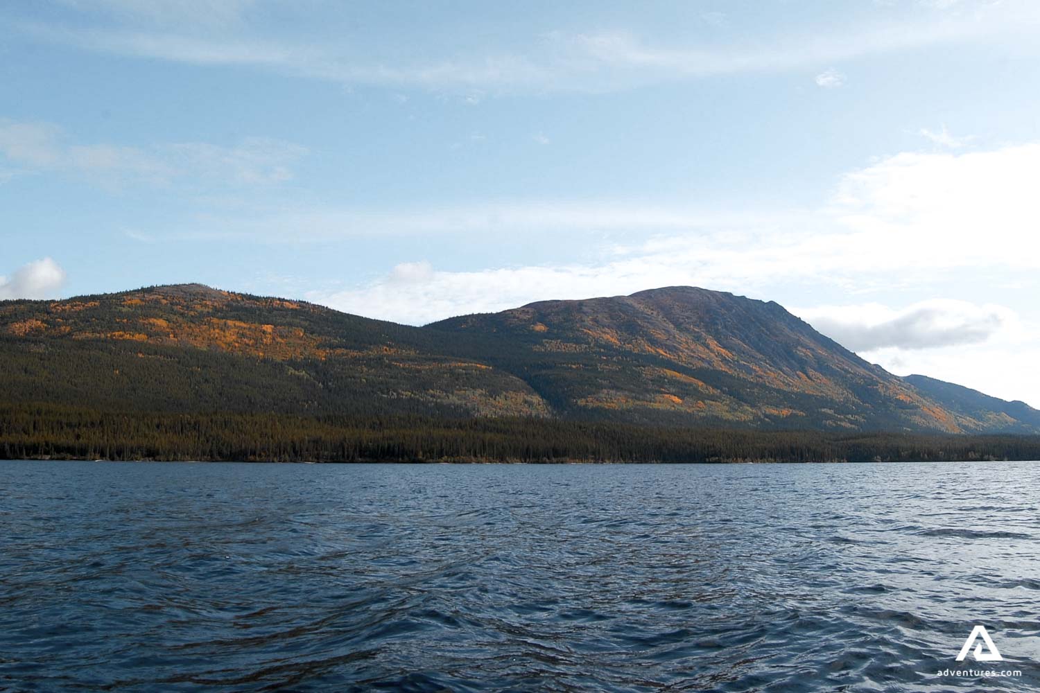 River with a mountain view