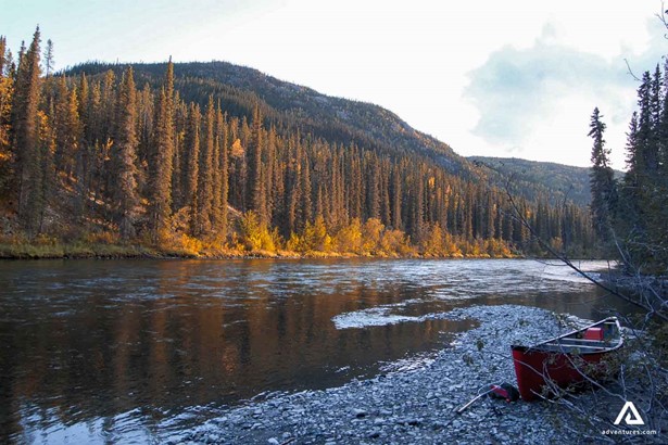 Canoeing on a Big Salmon River
