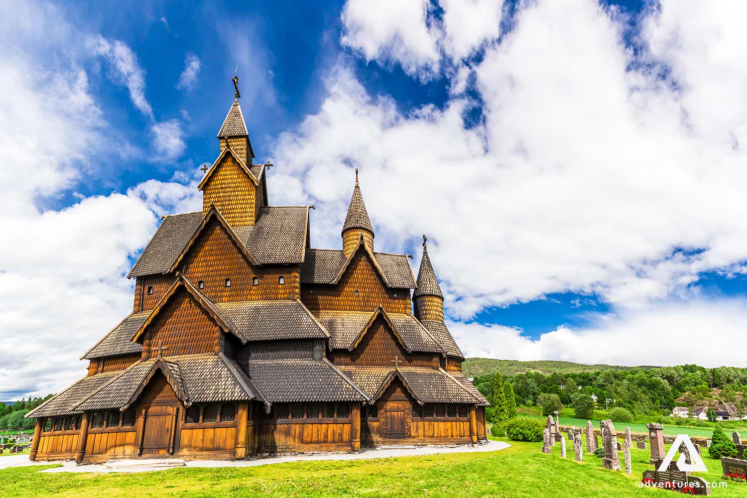 wooden church telemark heddal in norway