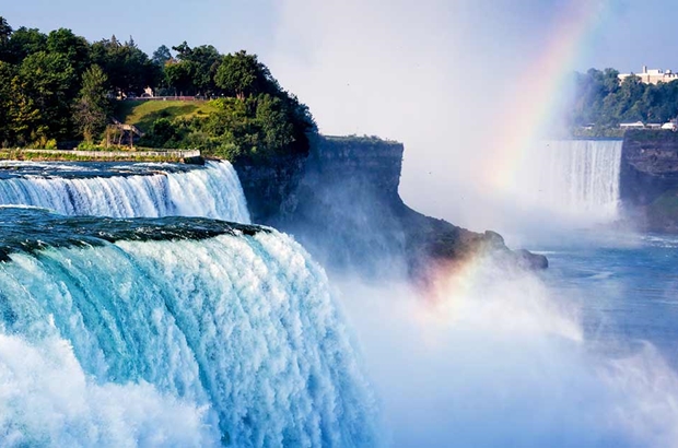 Rainbow Over Niagara Falls in canada