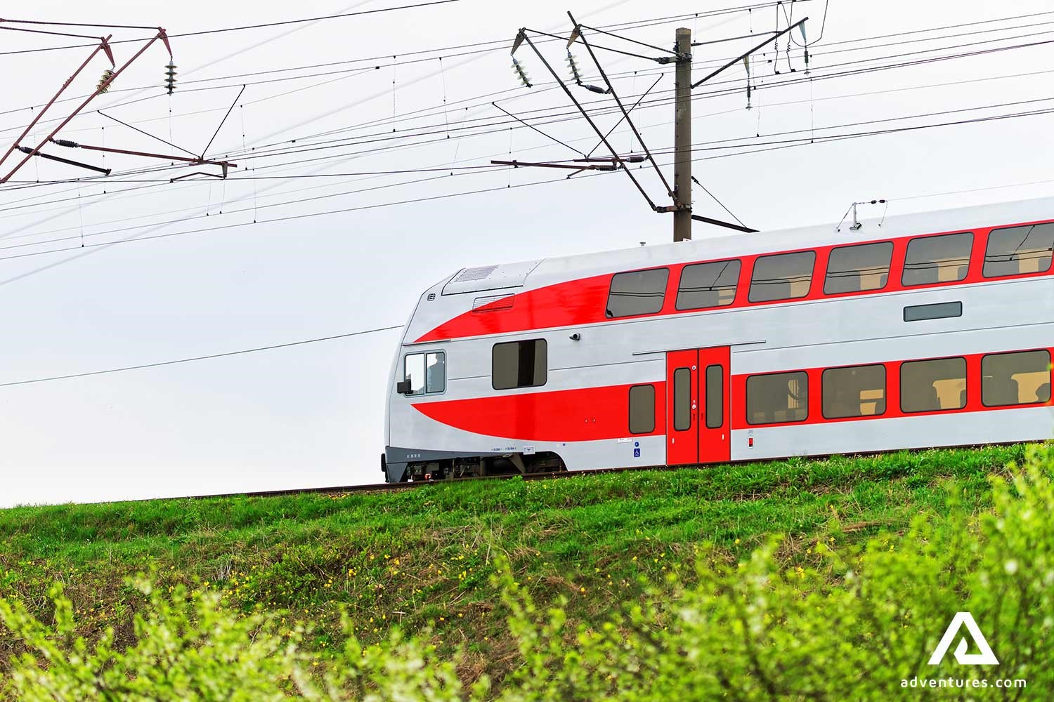 double decker lithuanian train 