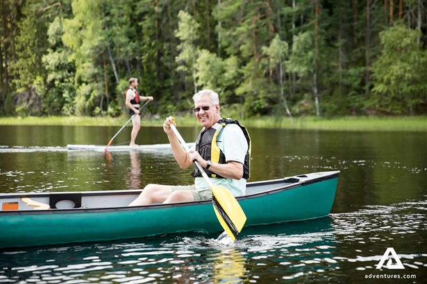 sup boarding and canoeing in finland