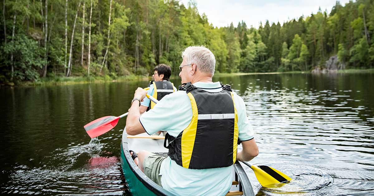 Canoeing Down the River 
