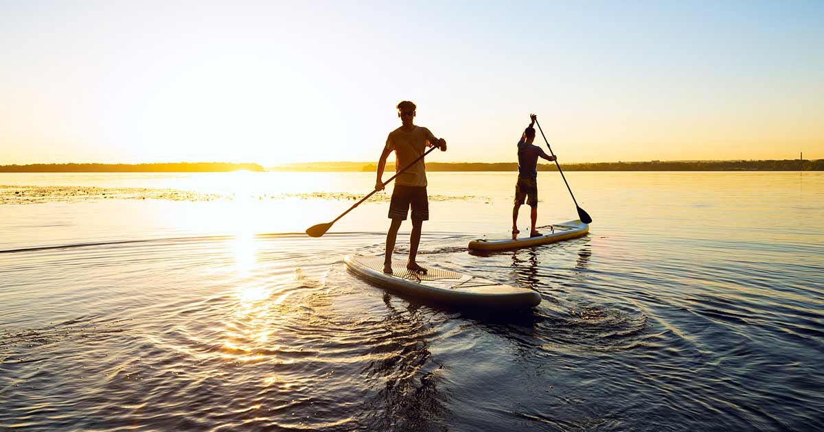 SUP Boarding During Arctic Summer on a River & Lake 