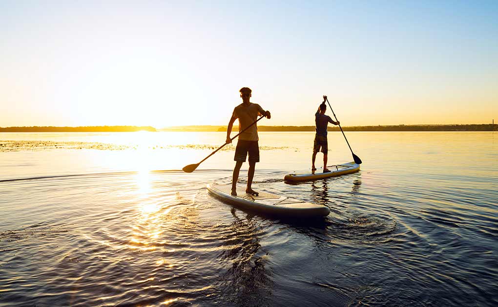 Boarding During Arctic Summer on a River & Lake