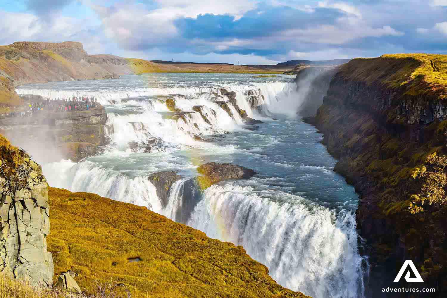 rainbow over gullfoss