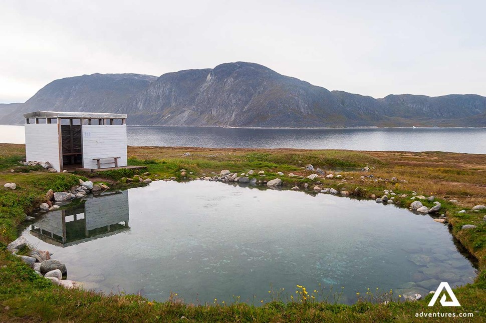 hot spring and pond pool in greenland