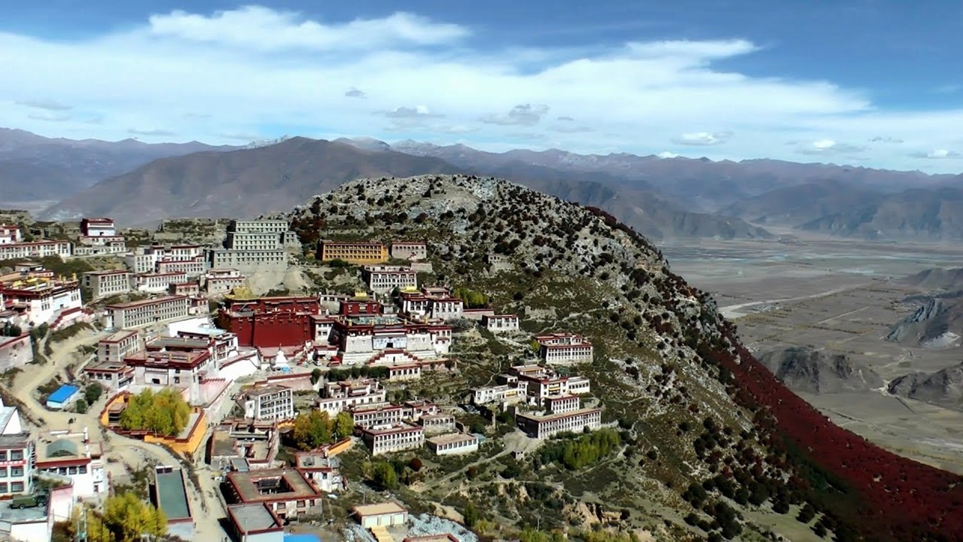 Ganden Monastery, Tibet, China in HD