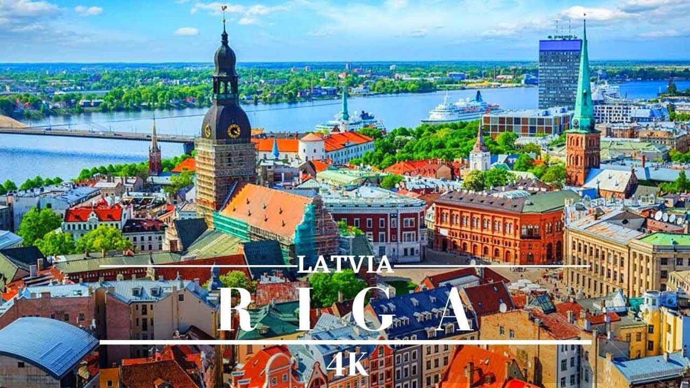 Riga Latvia 4K 🇱🇻 Largest City In The Baltic States- Cinematic Drone Footage