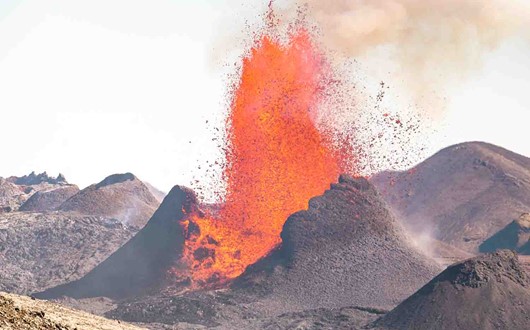 The Geldingadalsgos Volcano Eruption in Iceland in 2021