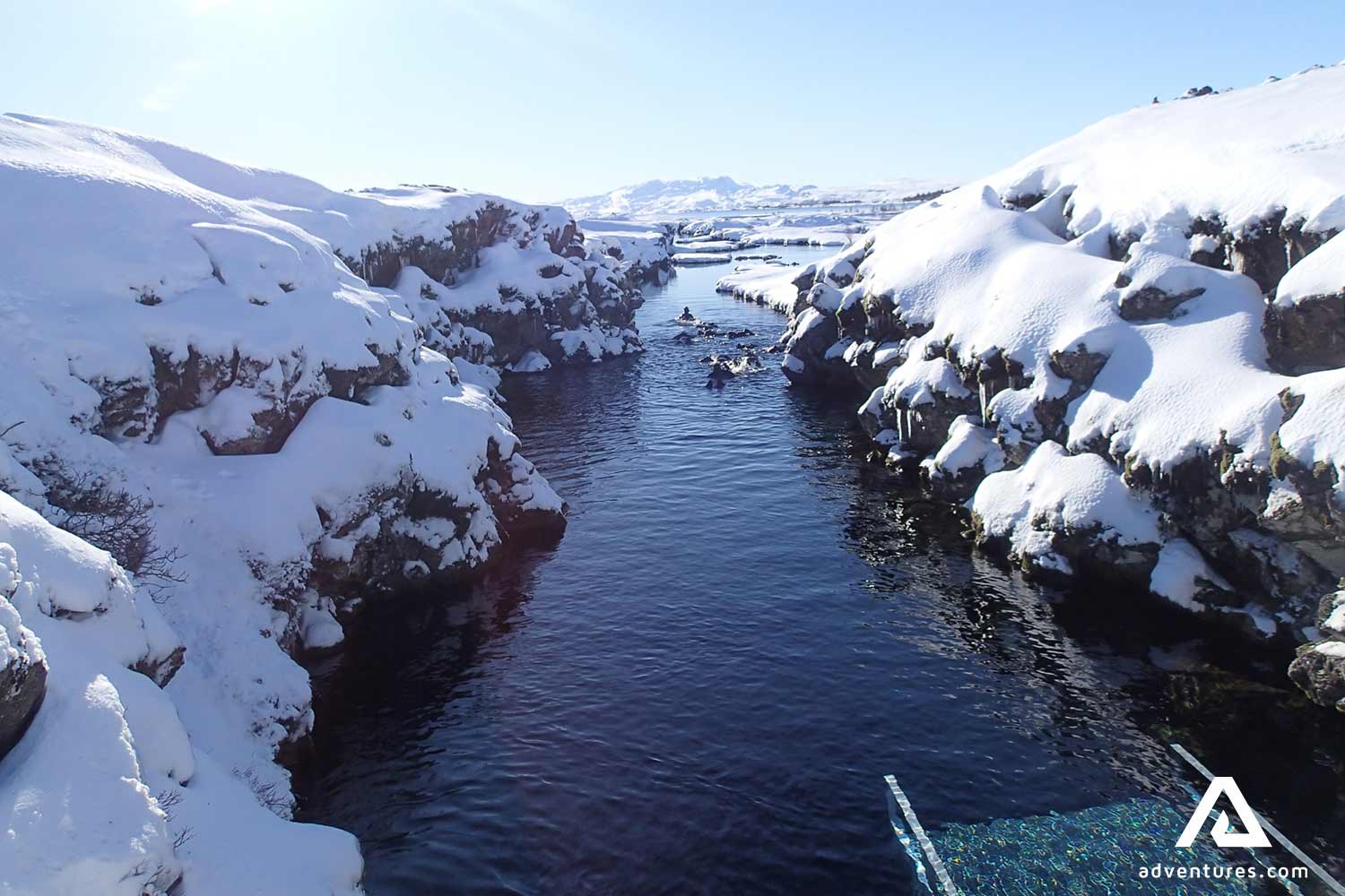 silfra fissure in winter