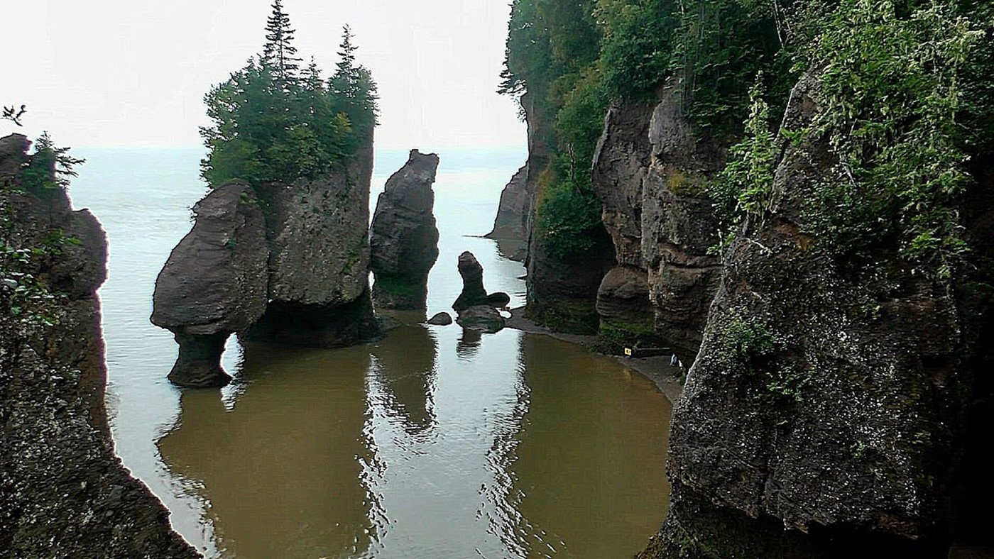 Hopewell Rocks, Bay of Fundy, Canada in HD