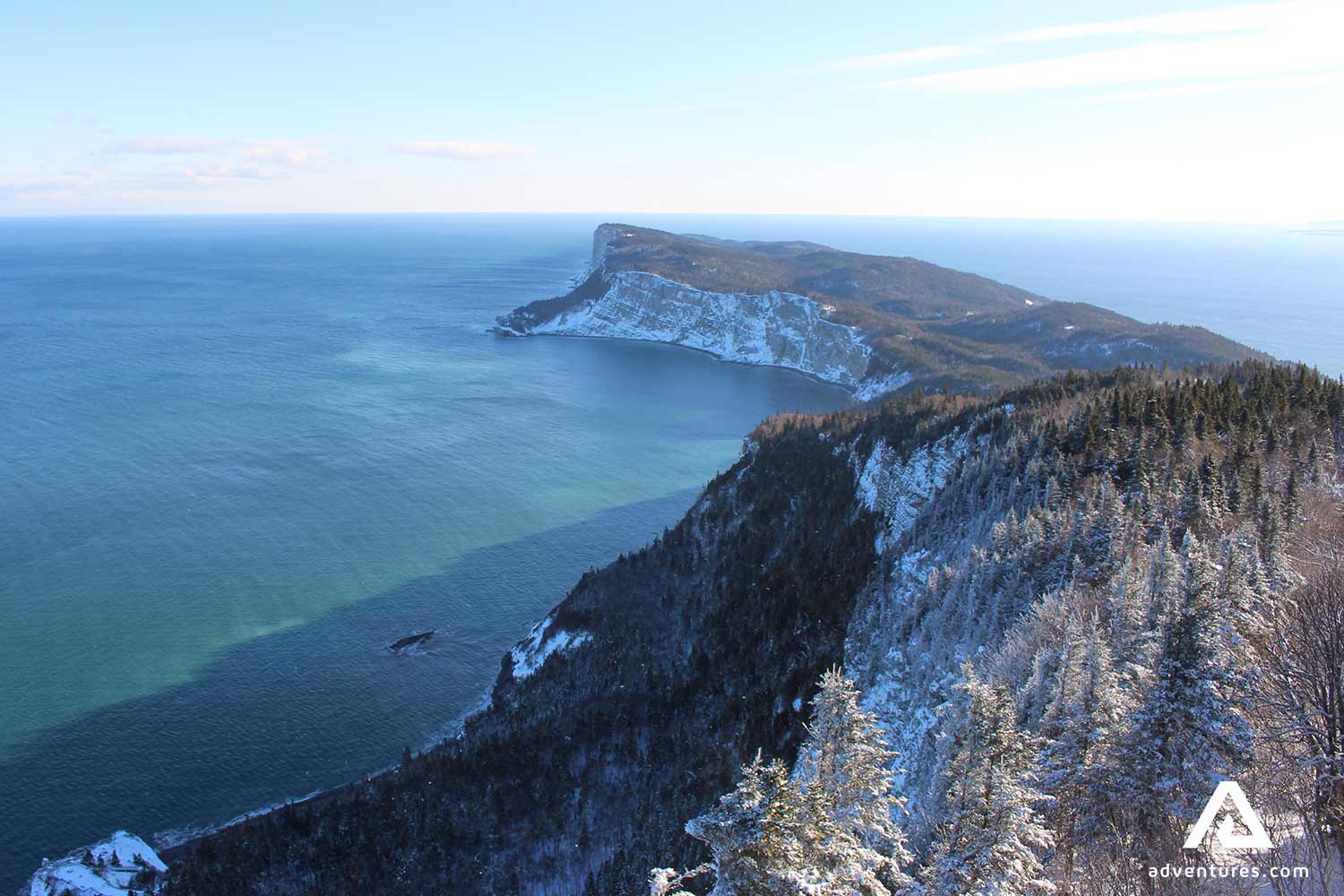 Parc National De Forillon cliffs view in quebec canada