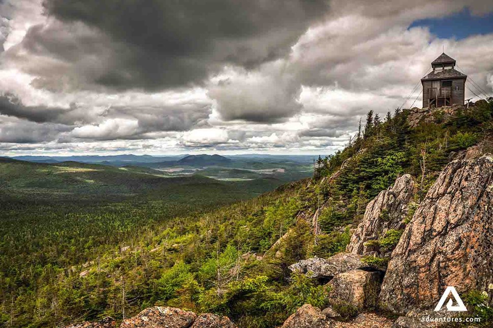 Park Parc Provincial Mount Carleton cloudy view in canada near quebec
