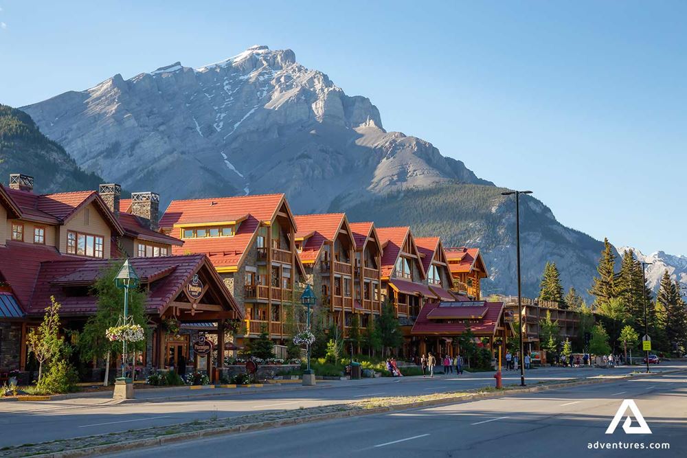 wooden buildings of the banff town 