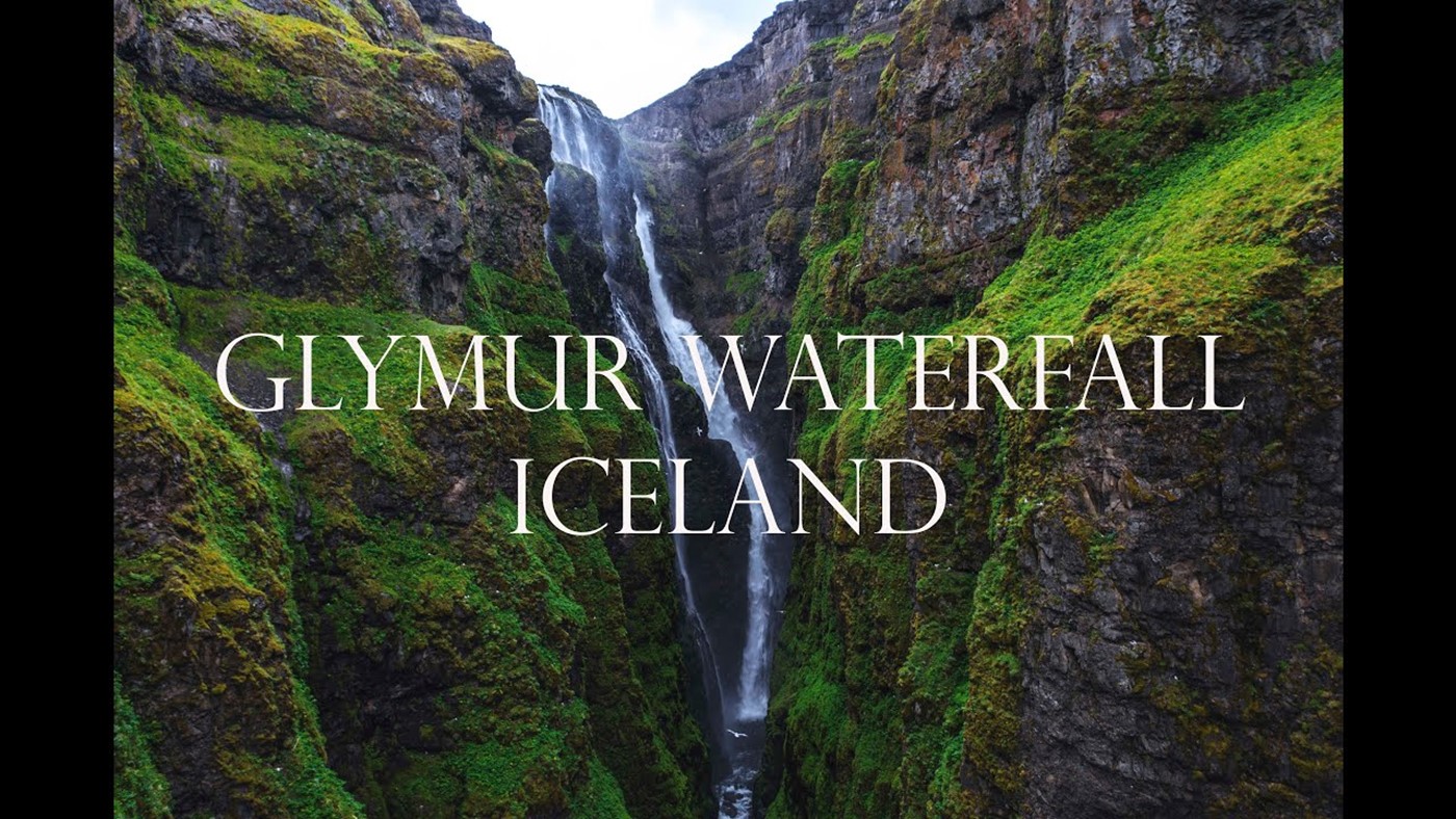 Glymur Waterfall Drone 4K
