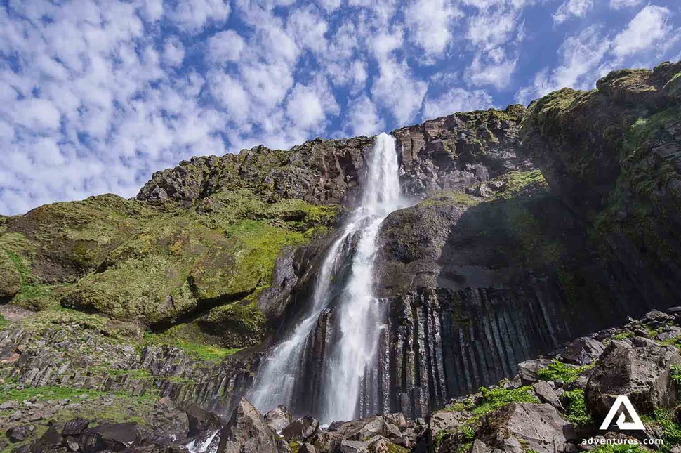 bjarnarfoss waterfall in iceland