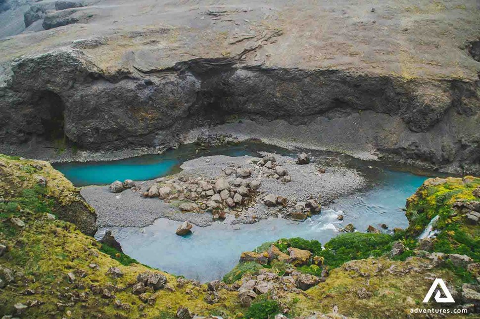 sigoldugljufur canyon river in iceland 