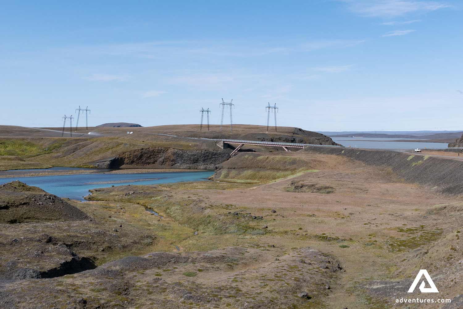 highlands near sigoldugljufur canyon in iceland