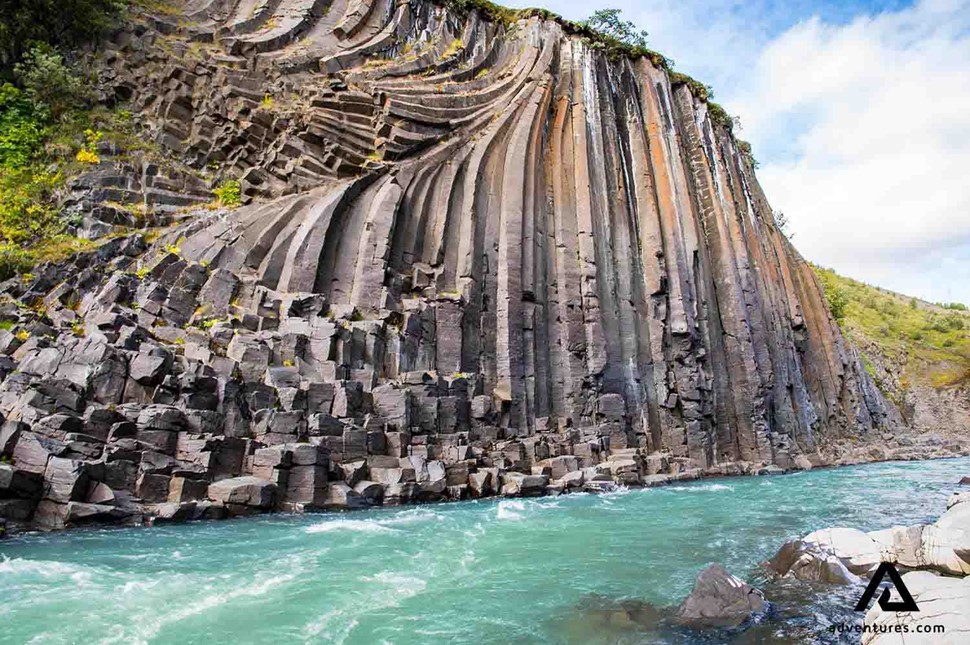 studlagil canyon in east iceland