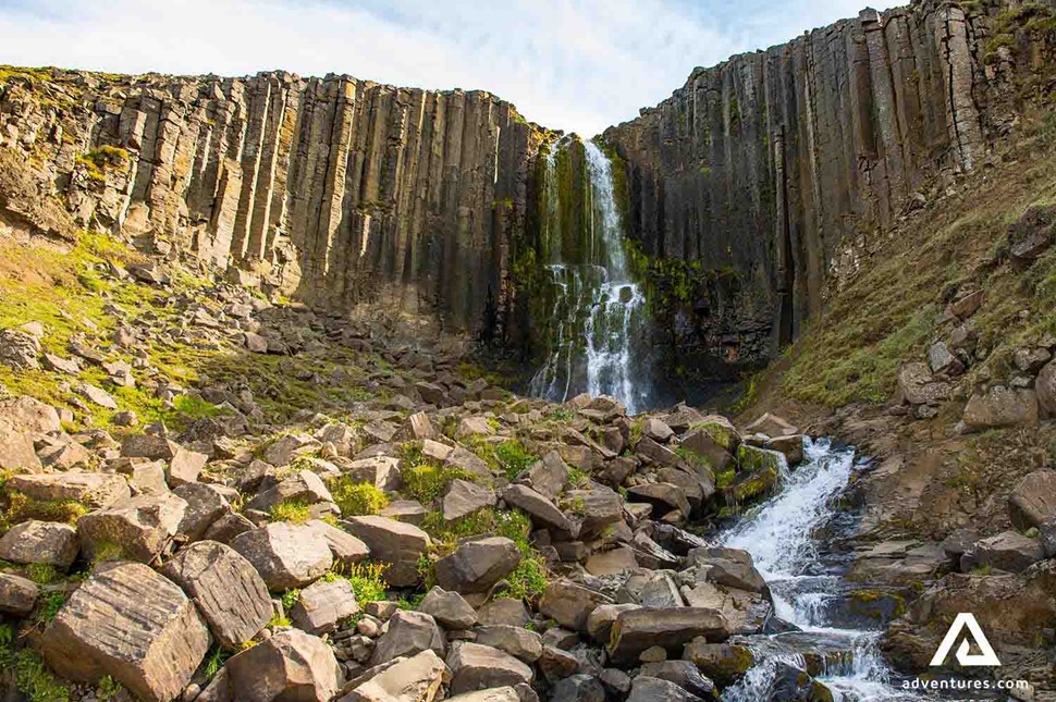 studlafoss waterfall in iceland