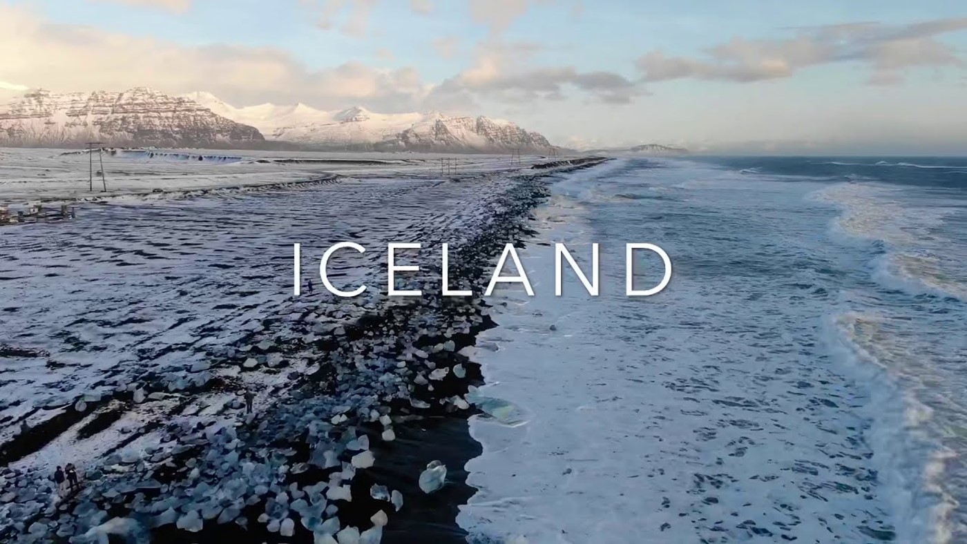 ICELAND by drone // Diamond beach