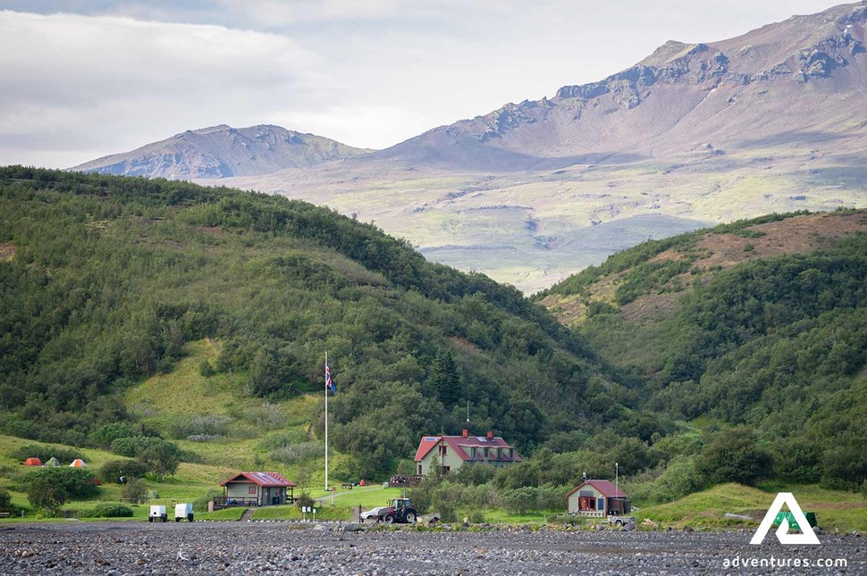 thorsmork basar camping base in iceland 