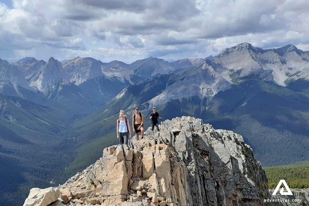 Hiking Steep Cliffs in Canada