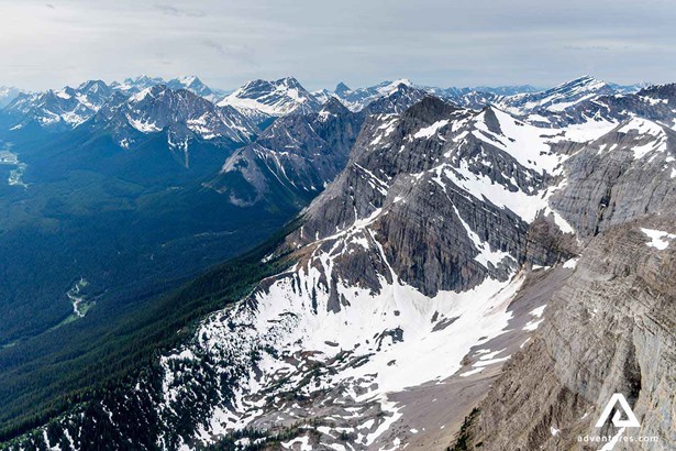 aerial view of Garibaldi Mountain  in Canada
